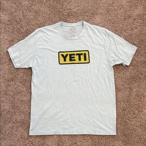 YETI Men's Light Blue T-Shirt